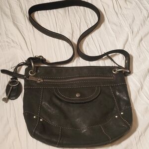 Fossil Gray Black Bag